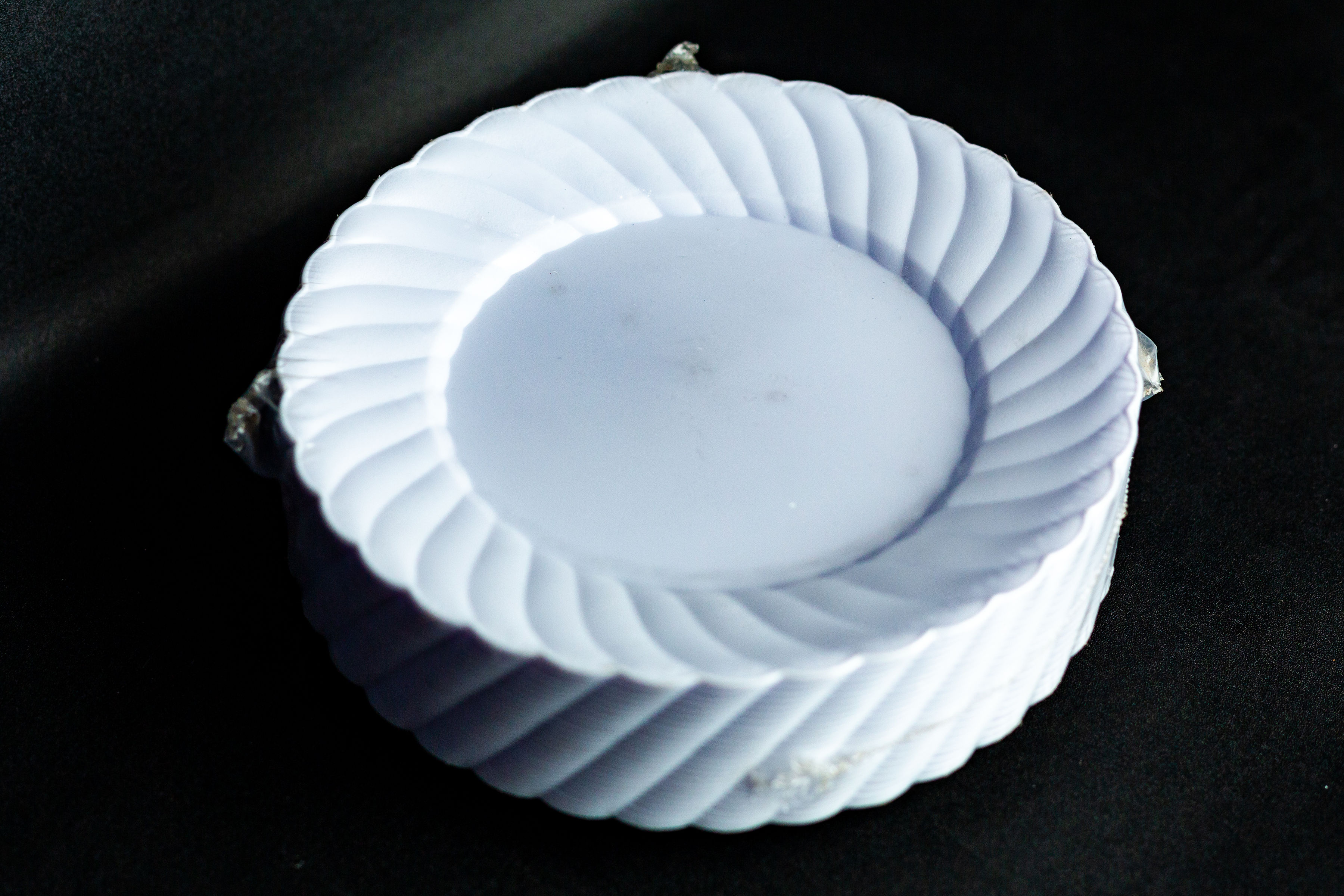 Plain White Plates - Small Size