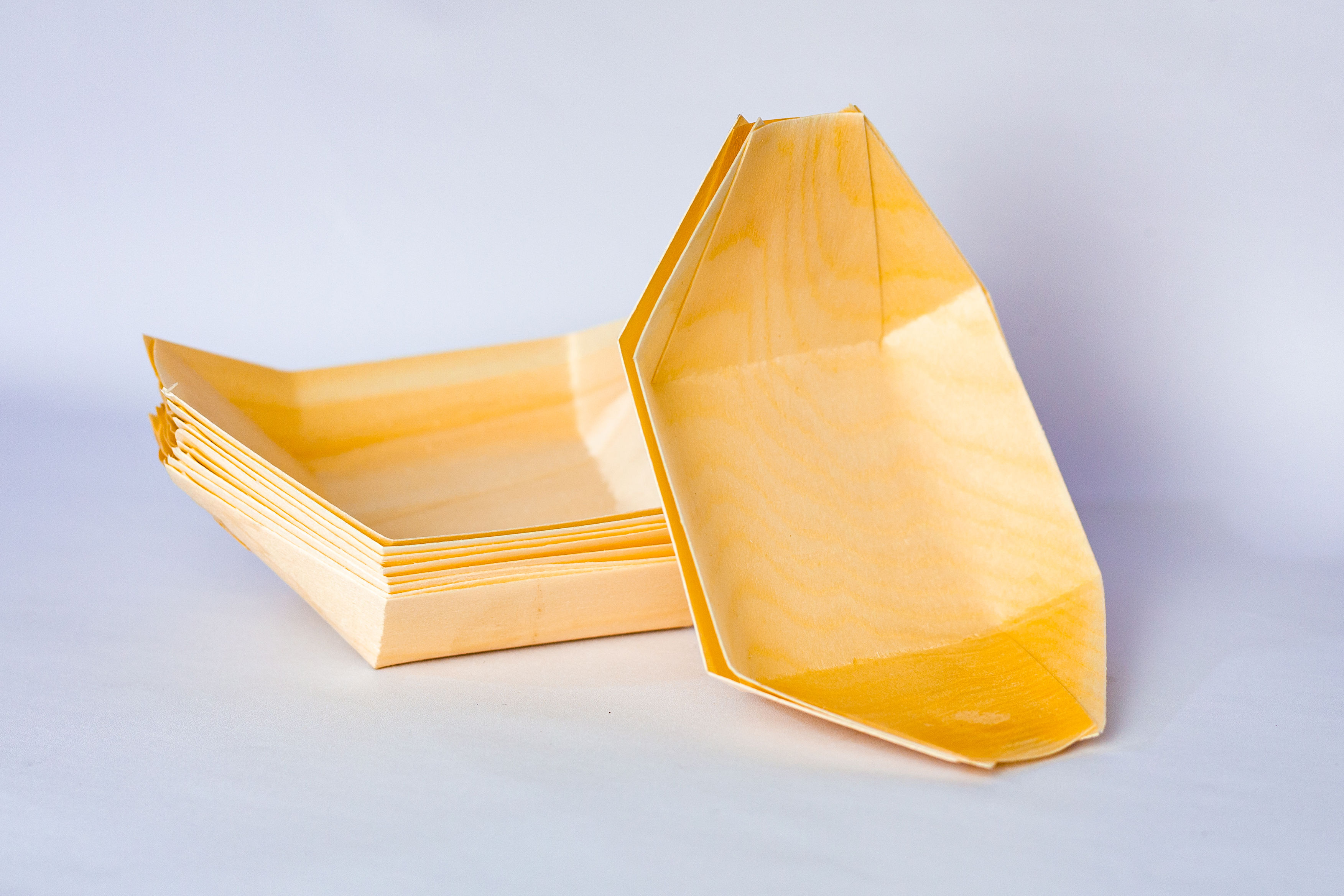Bamboo Boat Plates - Small Size