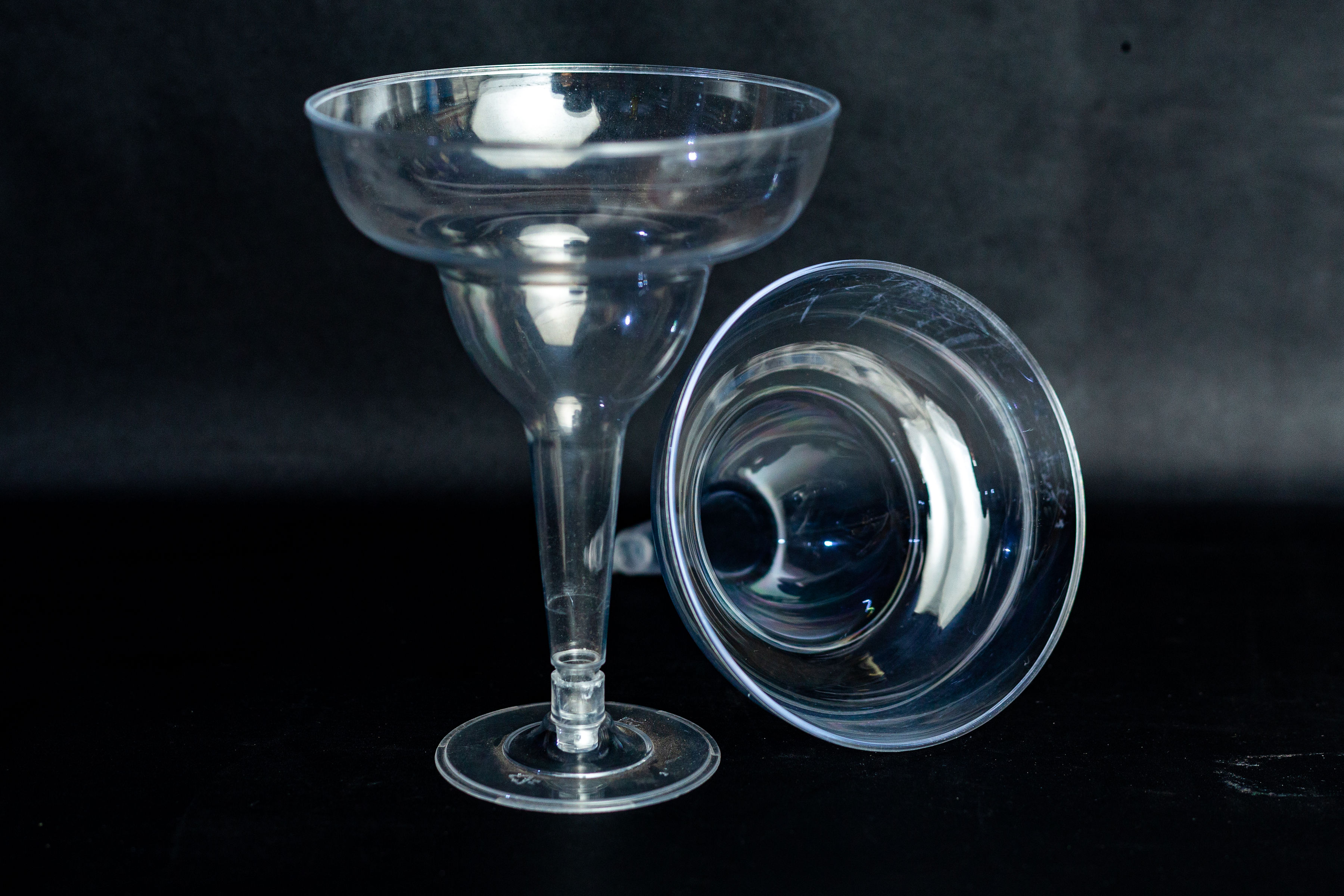 Disposable margarita glass