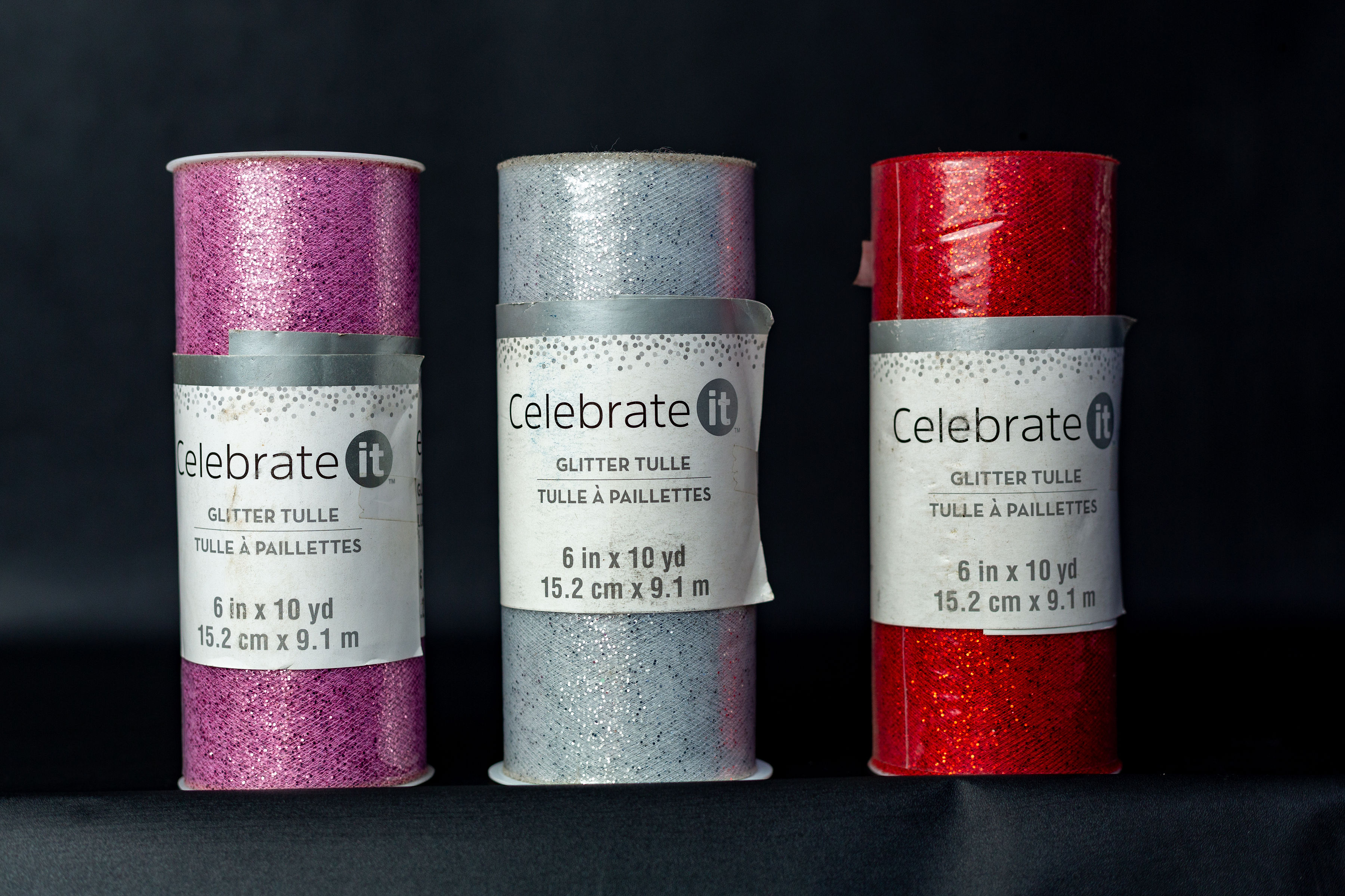 Glitter Tulle Ribbon