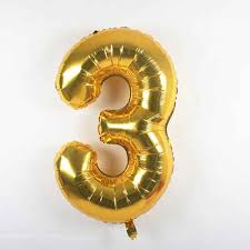 Foil Number Ballons
