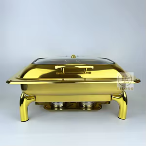 Gold Stainless Steel Chafing Dish Buffet 