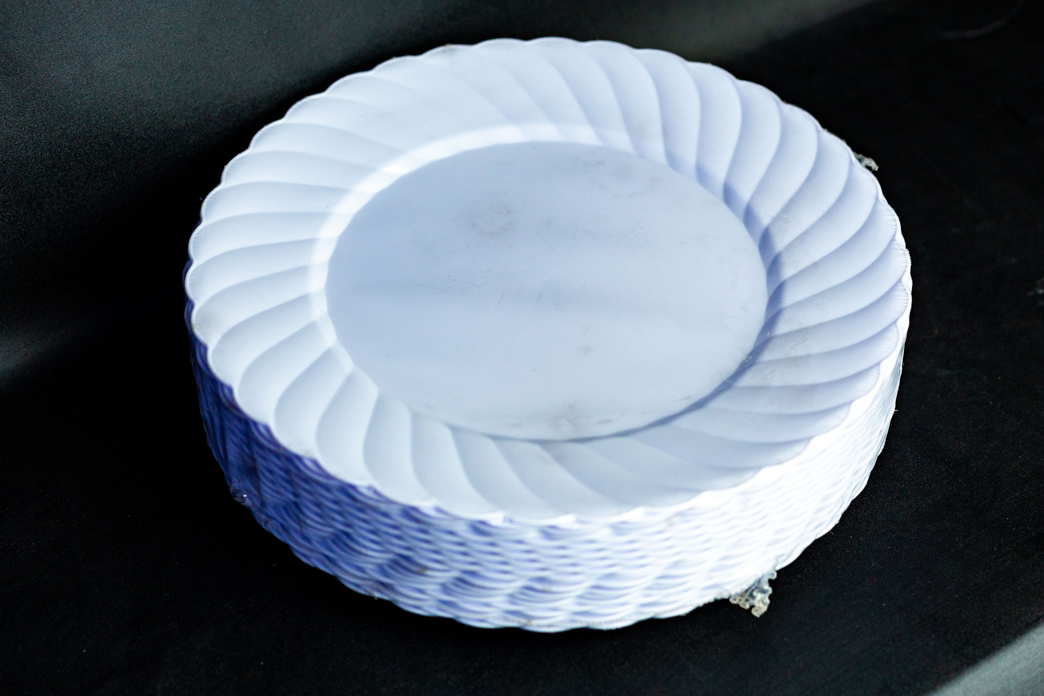 Plain White Plates - Small Size hover