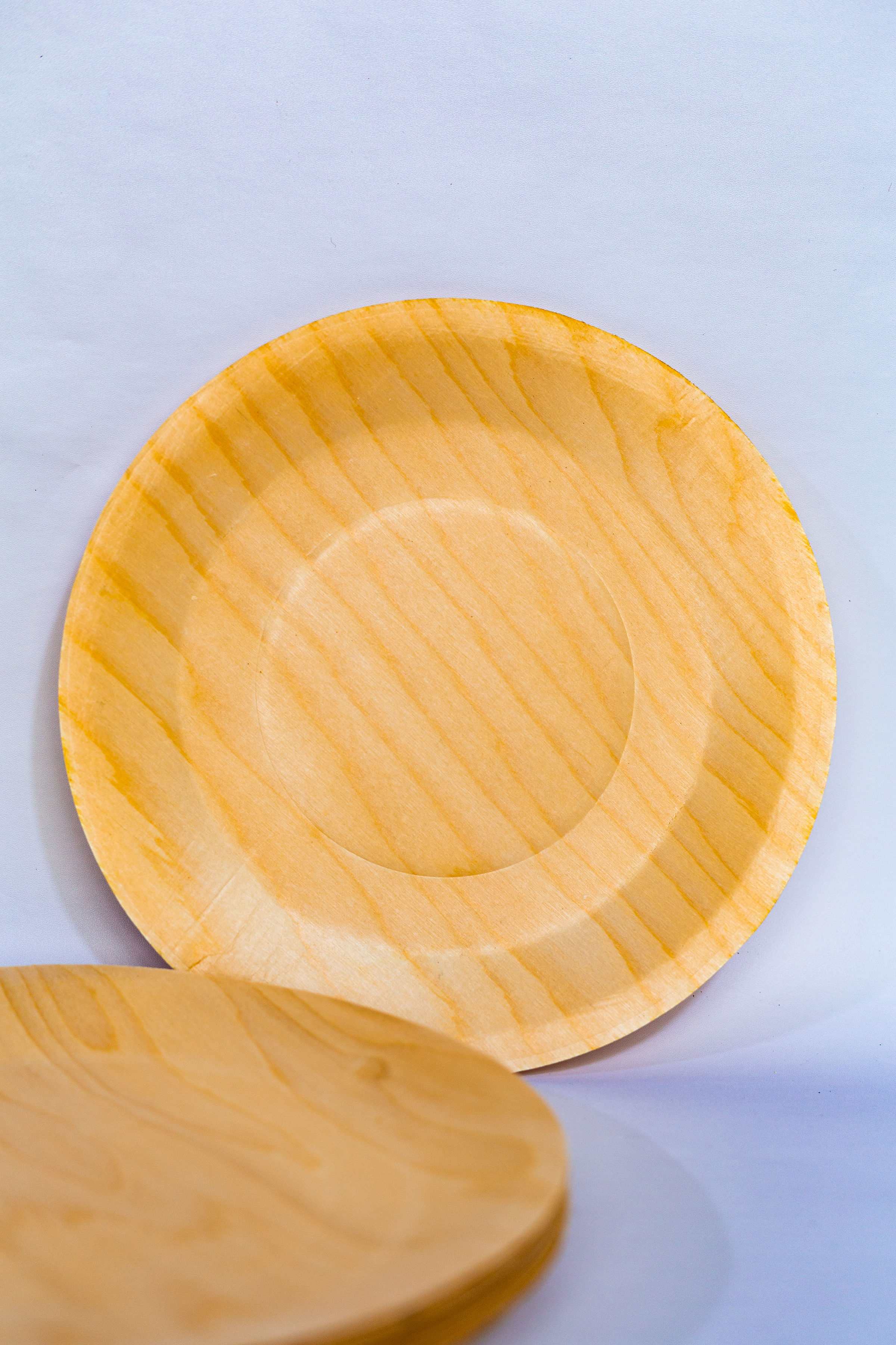  Bamboo Round Plates - Medium Size hover