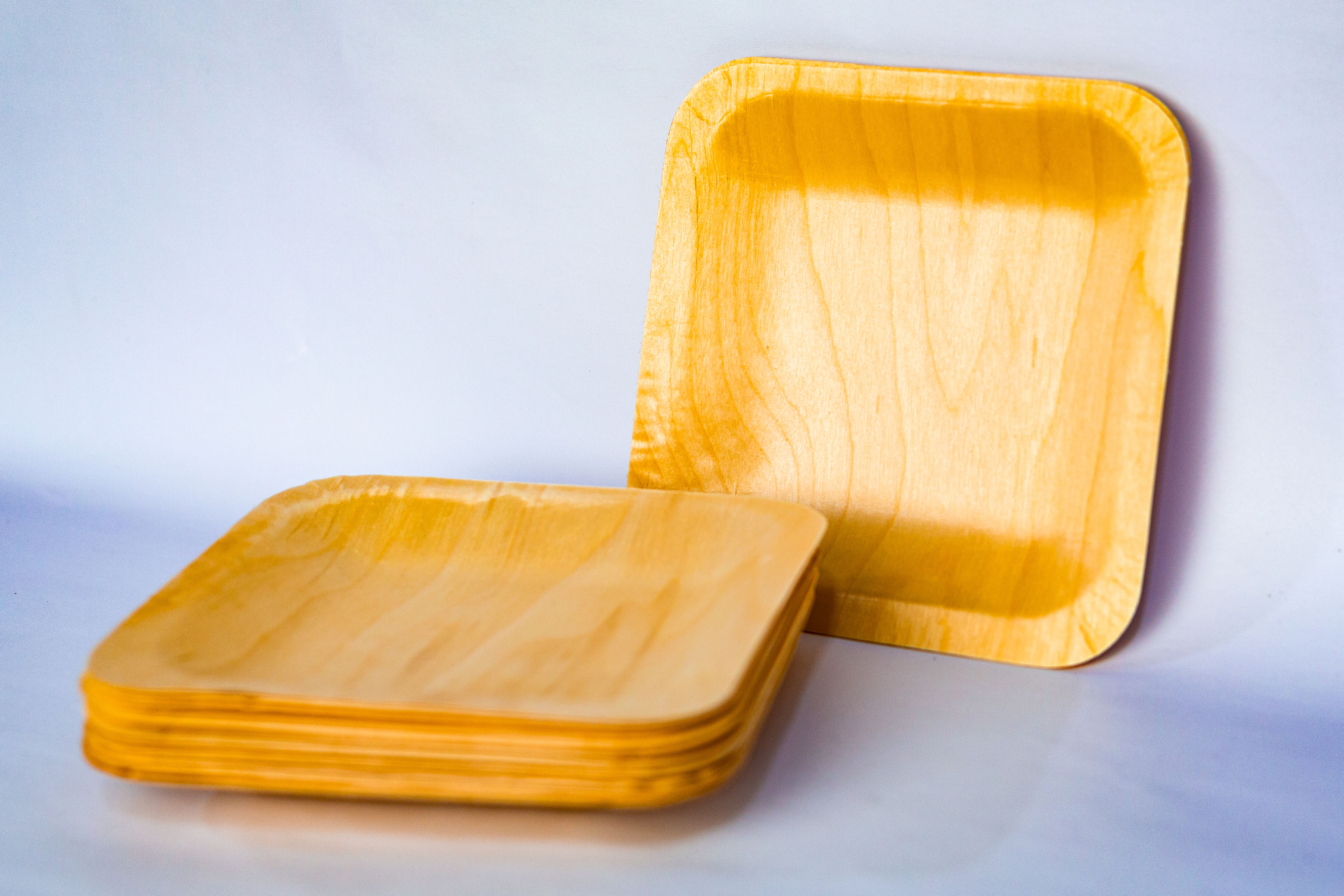 Bamboo Square Plates hover
