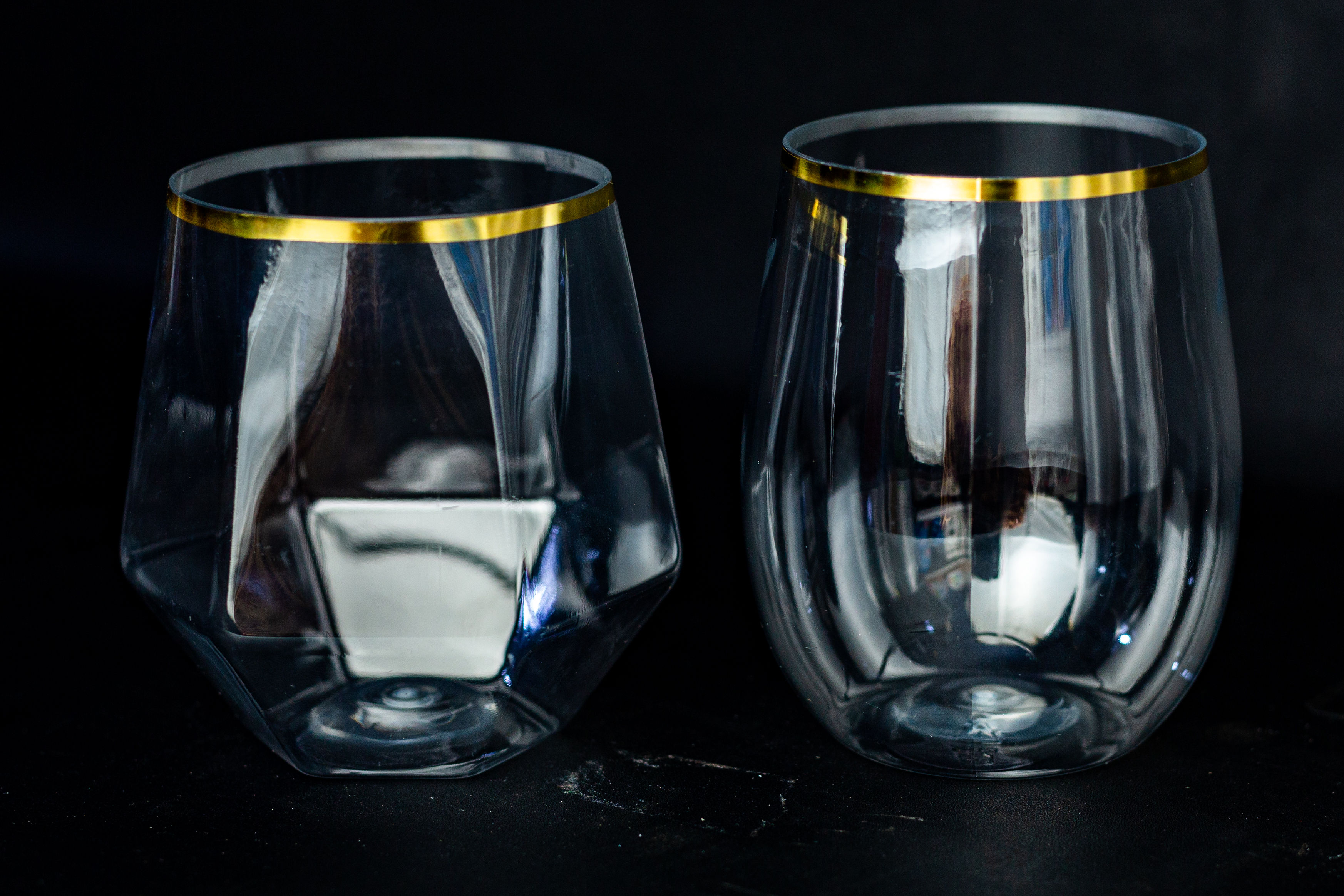 Disposable wine glass hover